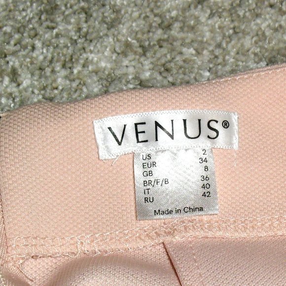 Venus High Low Fishtail Skirt in Pink and Black Women's Size 2 - Picture 3 of 3